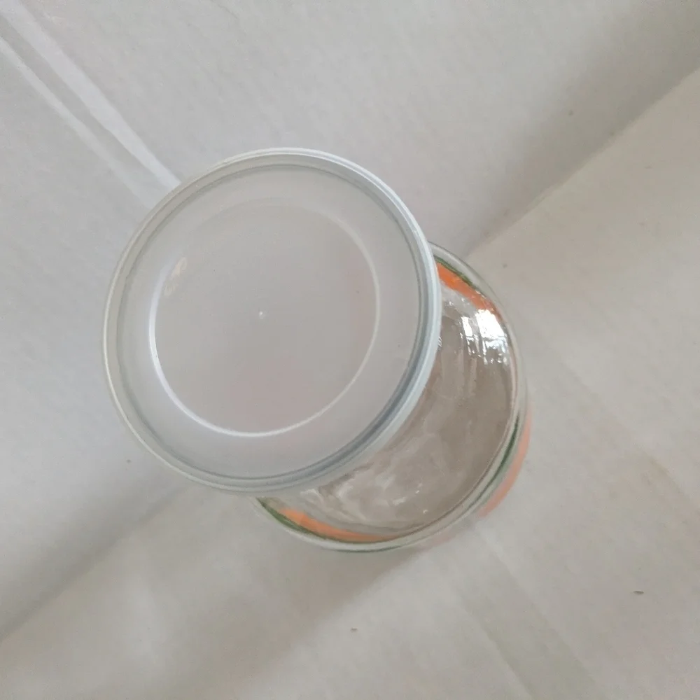 Vintage Anchor Hocking Orange Juice Carafe with Lid.